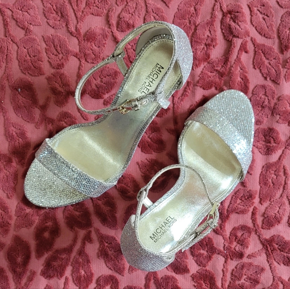 MK sparkling strap sandal